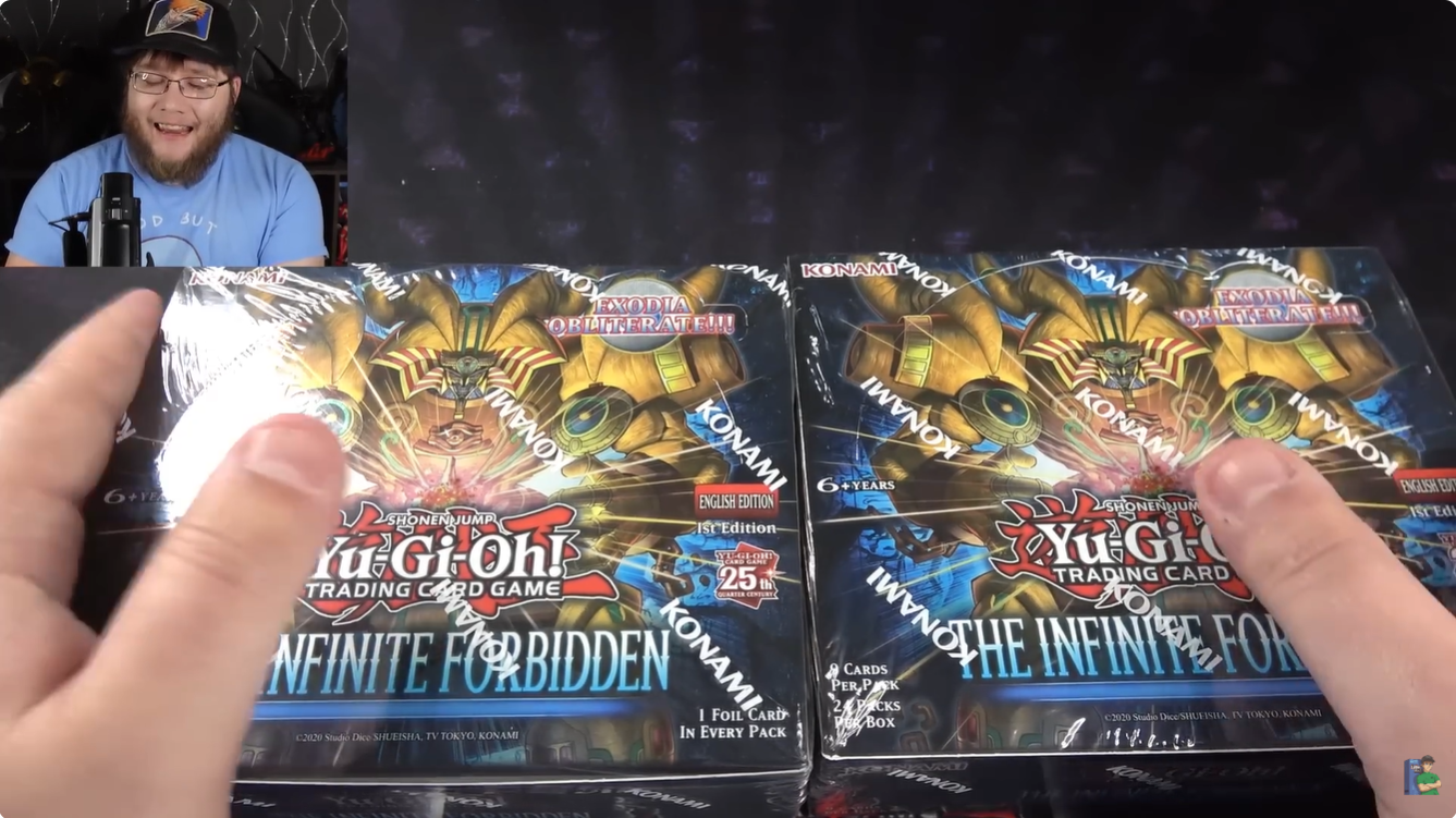 Opening two boxes of Yu-Gi-Oh! The Infinite Forbidden