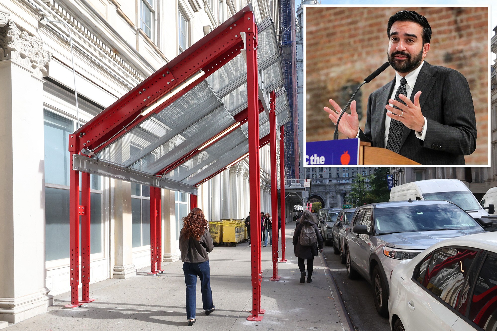 NYC’s slanted sidewalk sheds draw ridicule but expert wonders who will pay