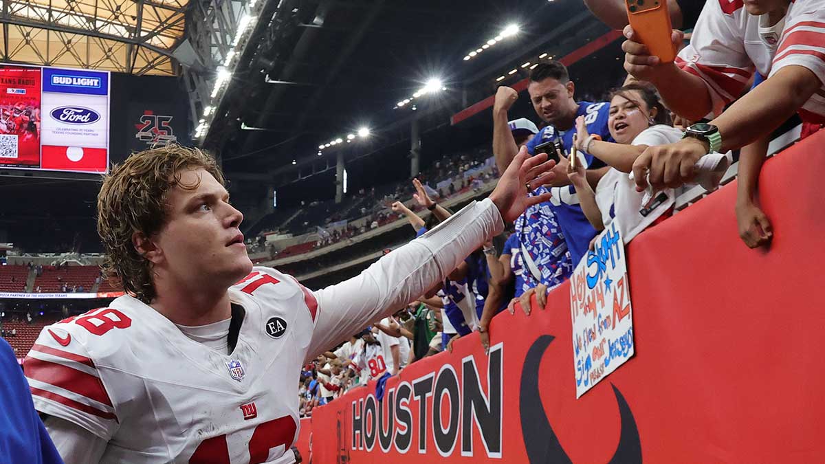 Giants QB JJ McCarthy’s wife drops love-filled message after Texans win
