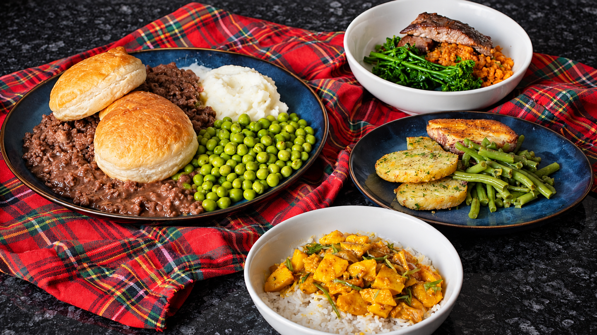 Weekly family dinners featuring fish curry and mince