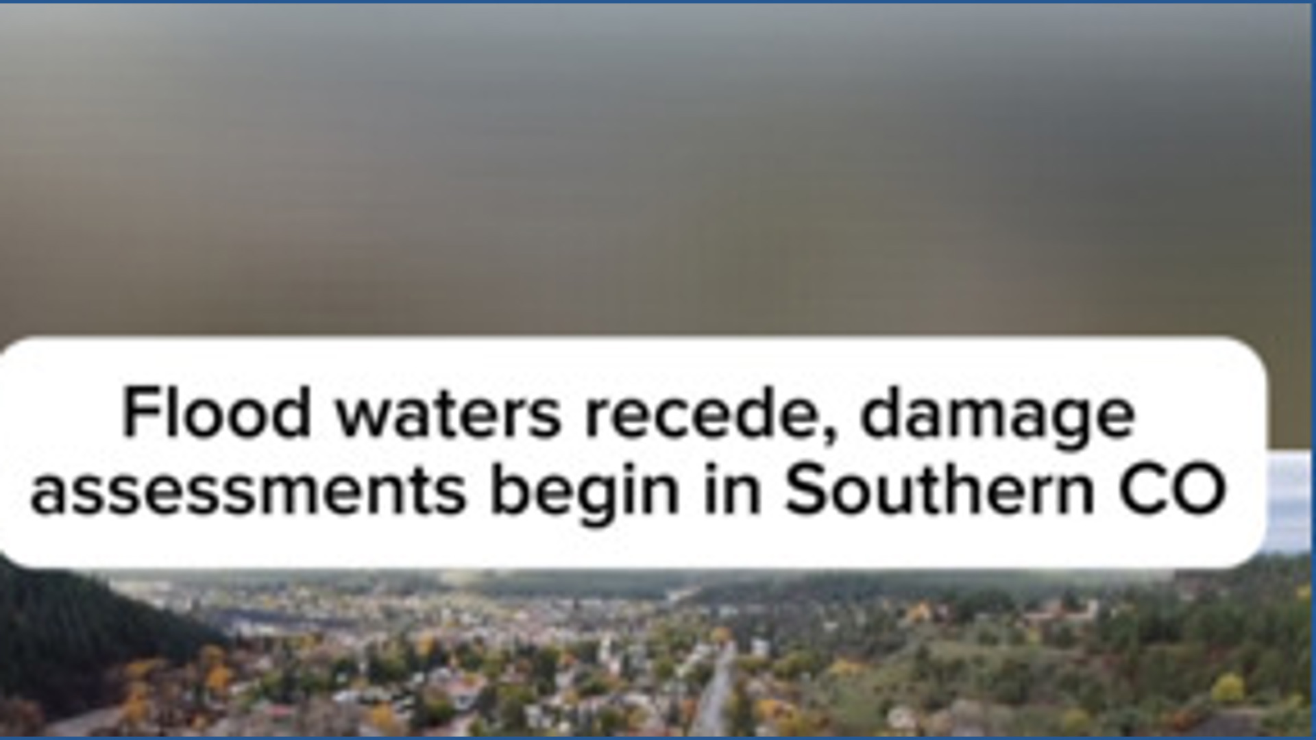 Flood waters recede as damage assessments begin in southern Colorado