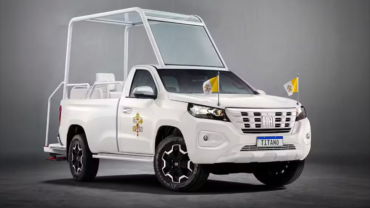 Pope Leo XIV's new Fiat popemobile skips the bulletproof glass box