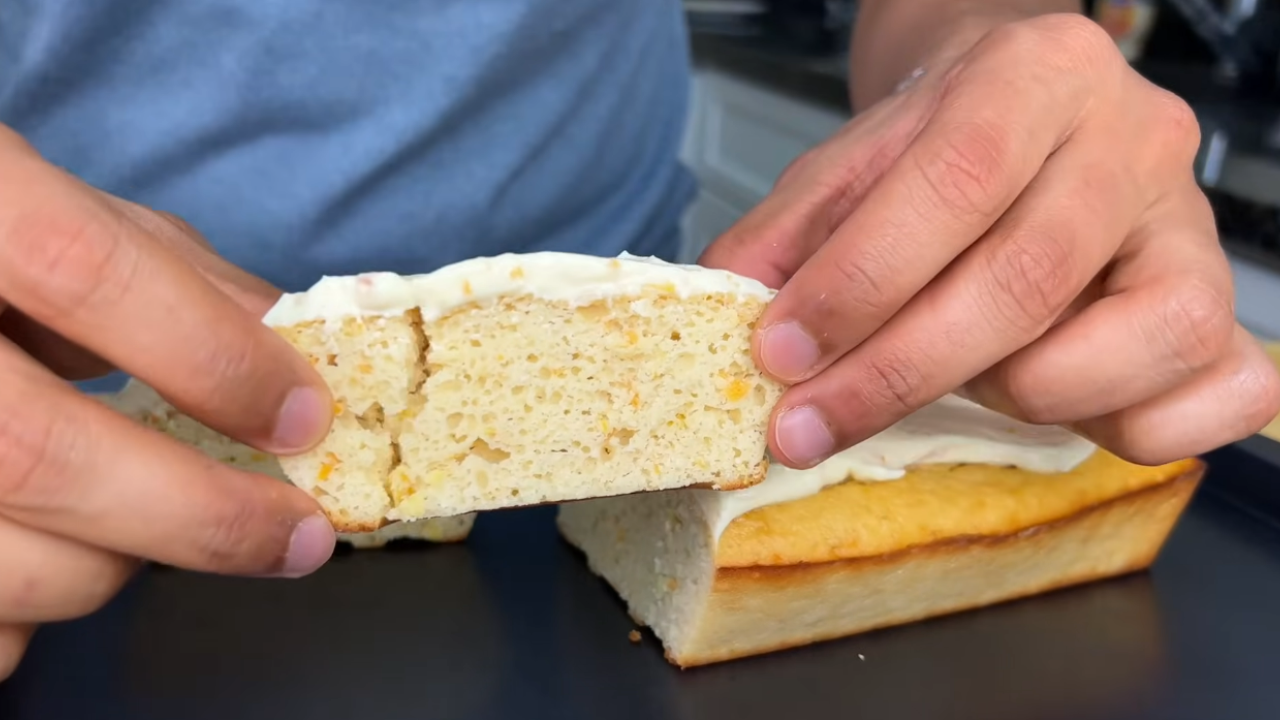 High-protein lemon cake