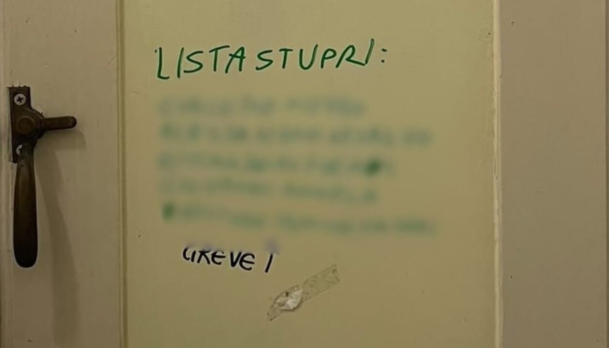 Una lista stupri con cinque nomi di studenti nei bagni del liceo Righi ...
