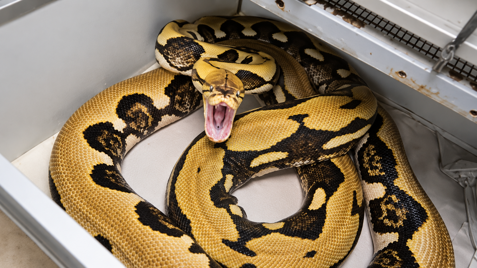 Understanding why this large snake keeps biting during handling