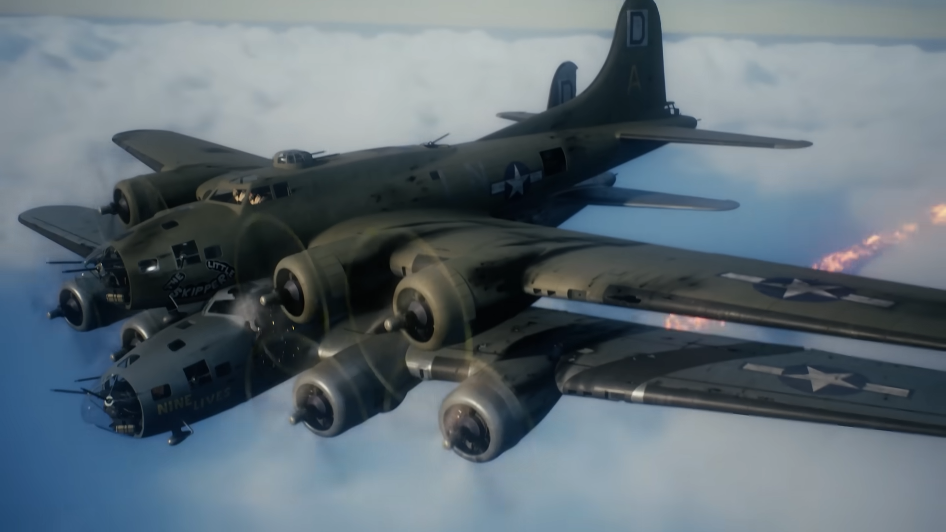 One B-17 crashed into another at 15,000 feet then the pilots tried to ...