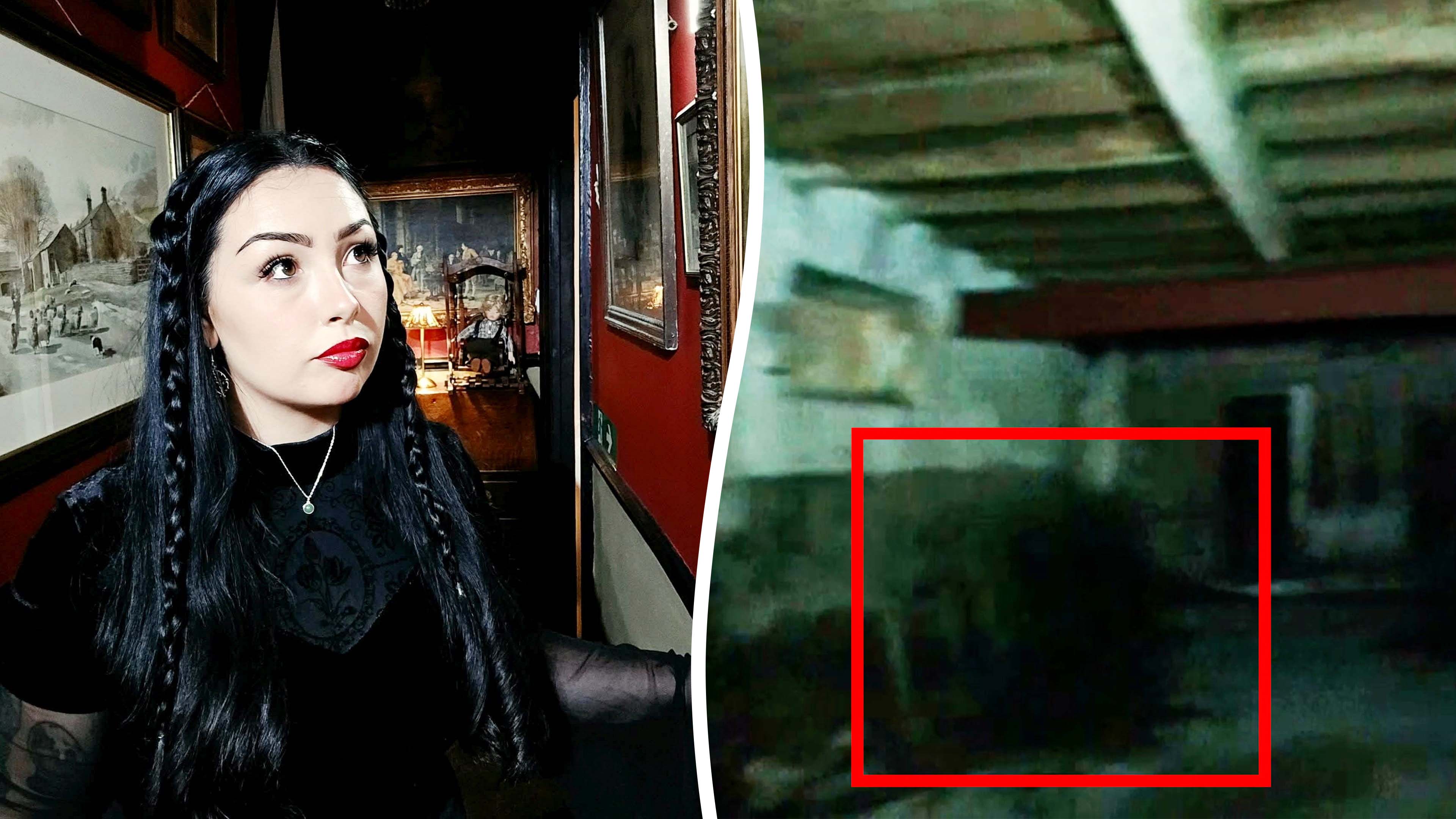 'Ghost' captured running away from woman at haunted farmhouse