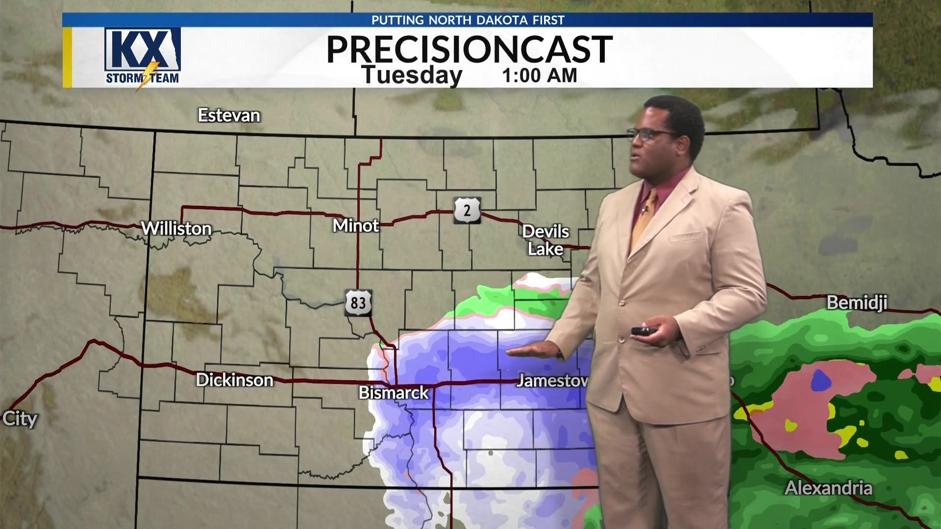 Meteorologist Andre Brooks morning forecast 10-26