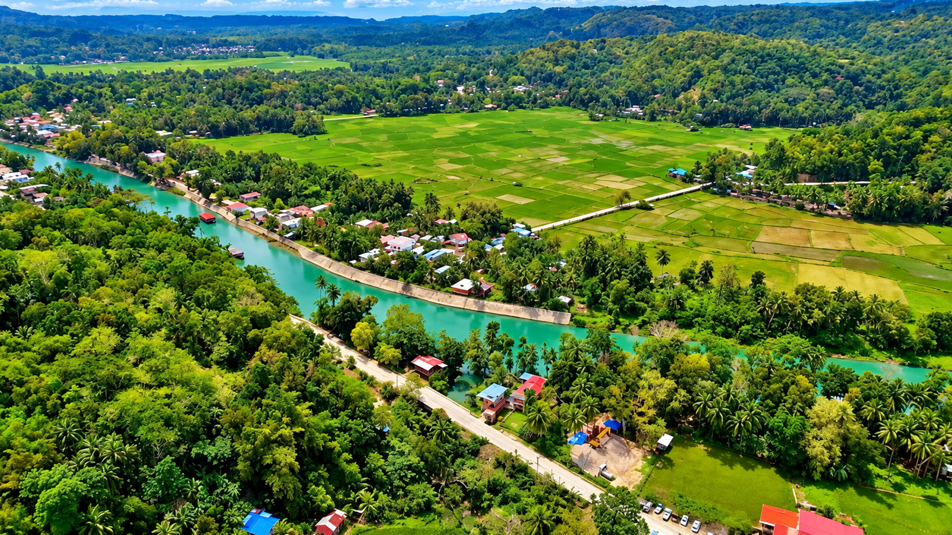 Bohol's rice fields hide a remarkably turquoise river