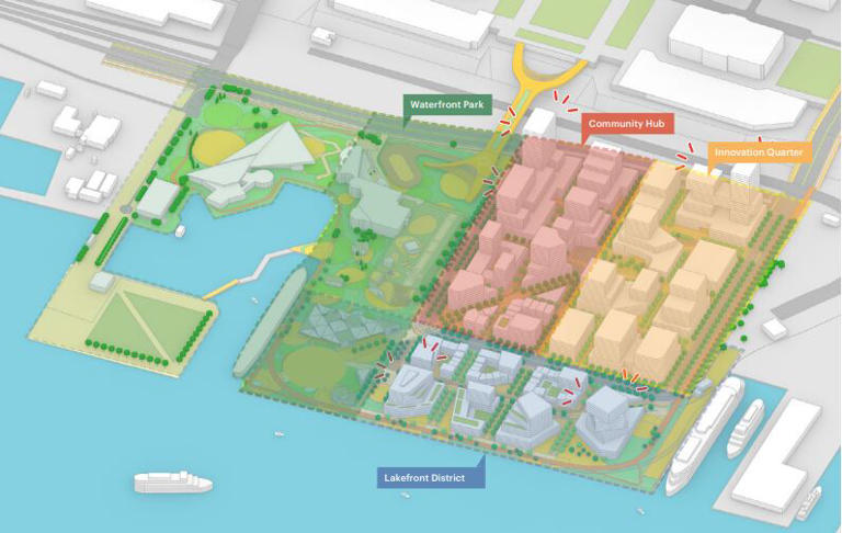 🔴 Live: New images: What a redeveloped Cleveland lake front could look like