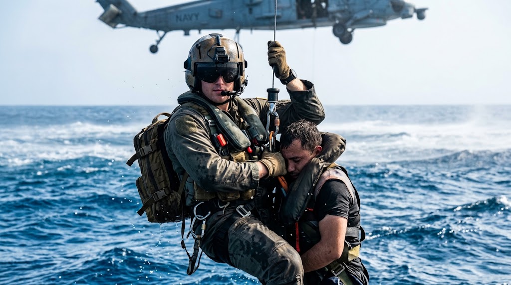 Navy SAR corpsman - The rescue medics trained for aircrew missions