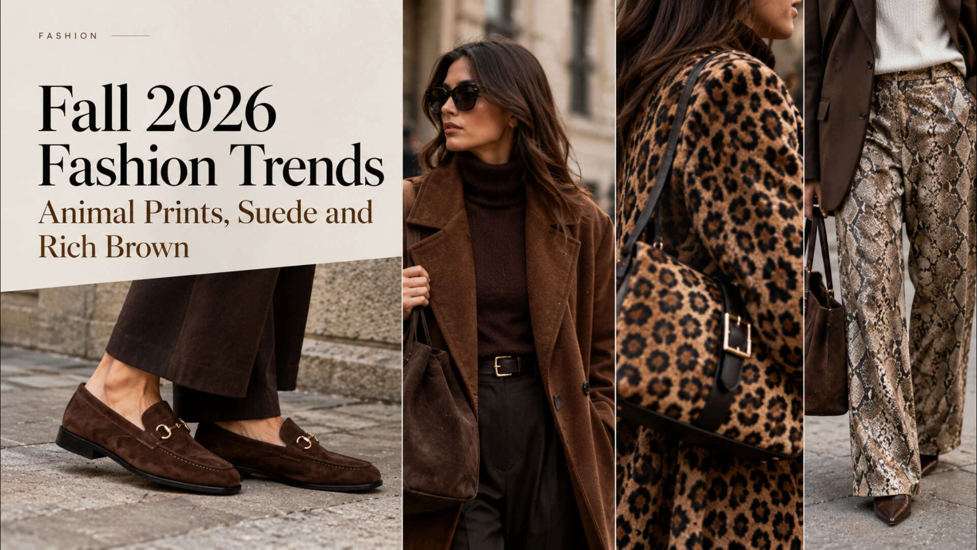 Why animal prints, suede and rich brown are everywhere