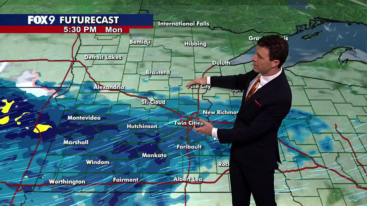 MN weather: Rainy Monday with highs in the 40s
