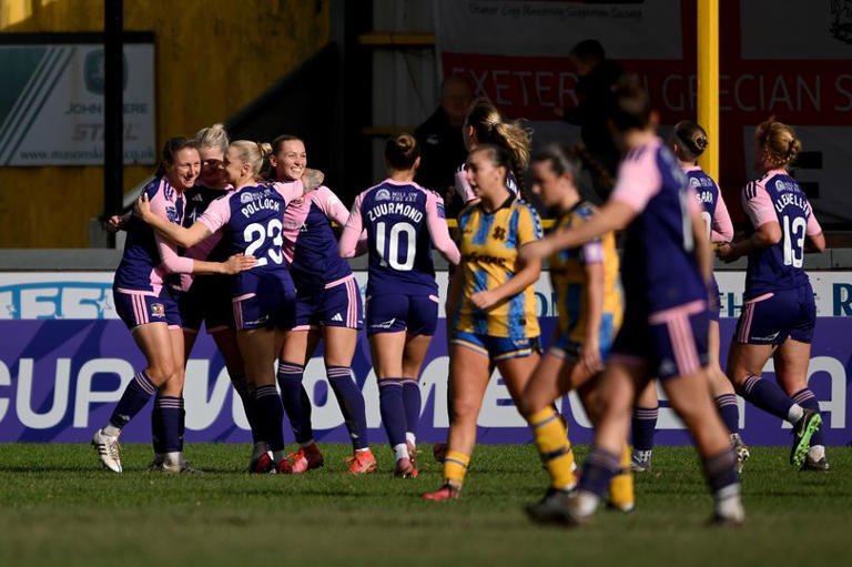Exeter City Women outstanding as Grecians cruise through in FA Cup