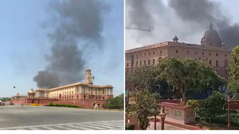 Delhi North Block fire: 6 fire tenders rushed after thick smoke; what ...