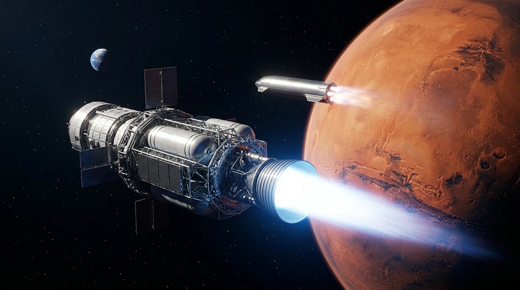 Starship vs nuclear rockets - which technology could get humans to Mars ...