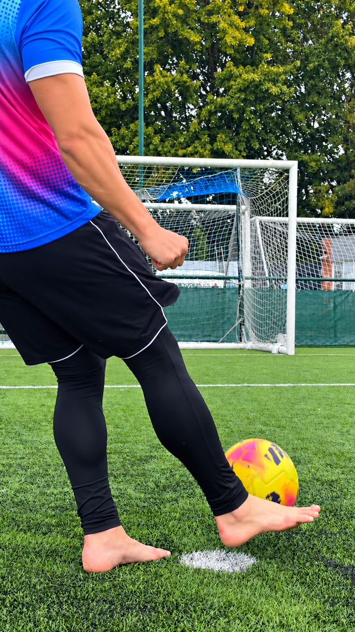 Ultimate football skills tested barefoot versus boots