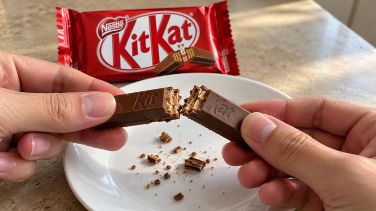 KitKat once came in blue wrappers. The chocolate changed too