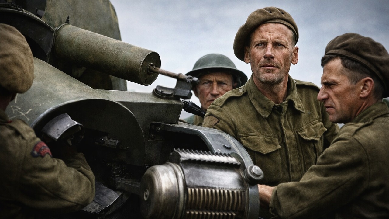Rare WWII footage shows British artillery bombarding German positions ...