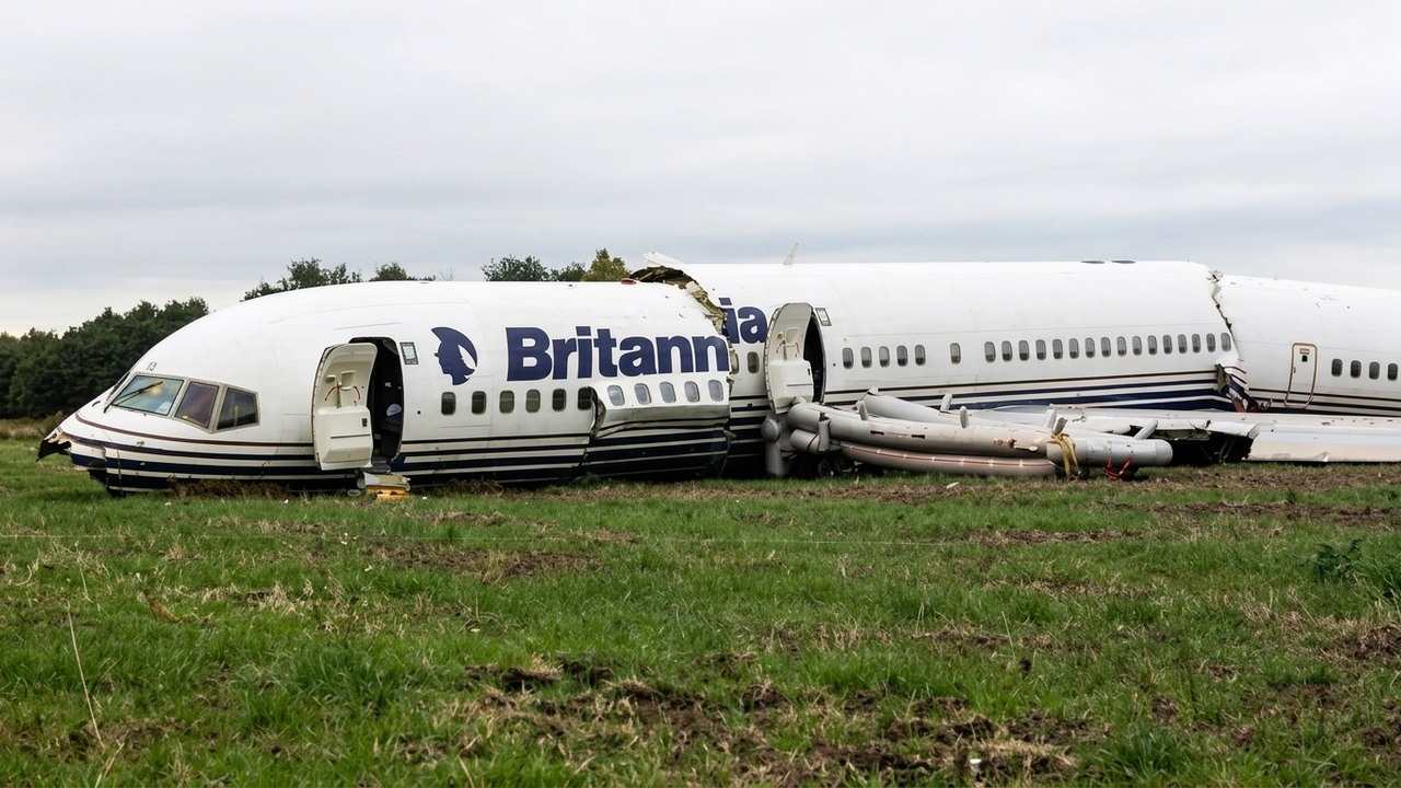 A Boeing 757 hit the runway twice - its engines accelerated and the ...