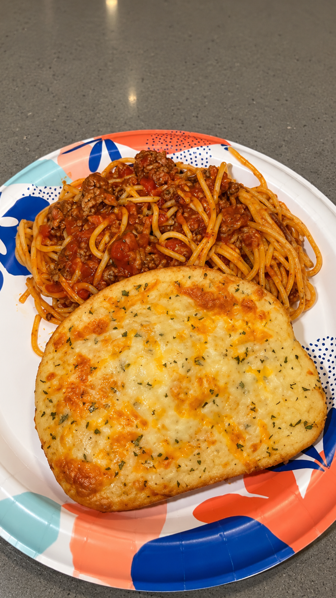 Sweet spaghetti with a rich tomato sauce
