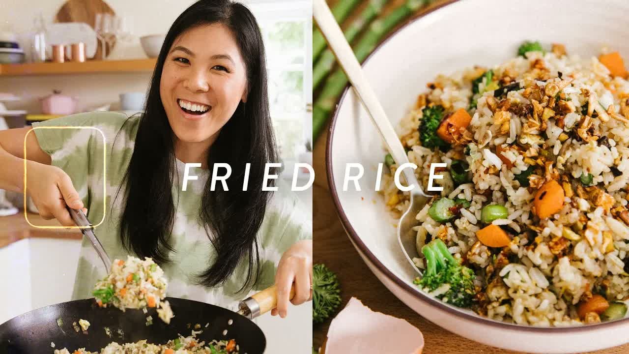 She adds crispy garlic and ginger to fried rice - and it makes a big ...