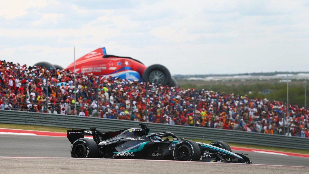 Russell baffled by pace deficit after eighth at US GP