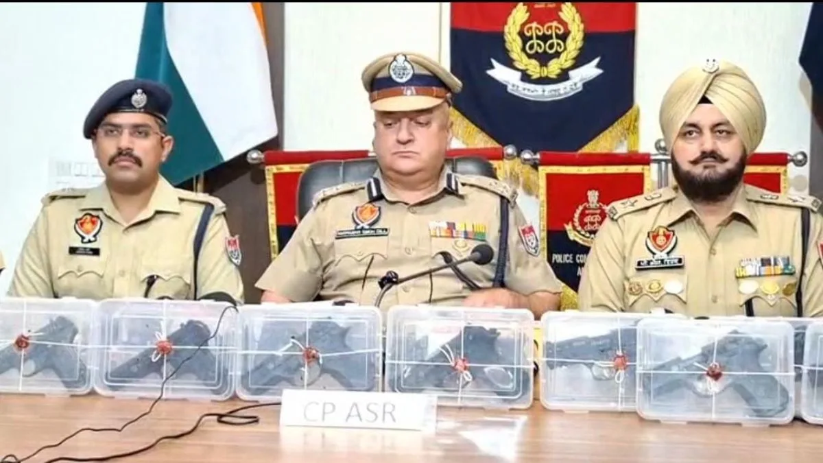 Amritsar police arrest four, seize 16 pistols in Pakistan-linked arms ...