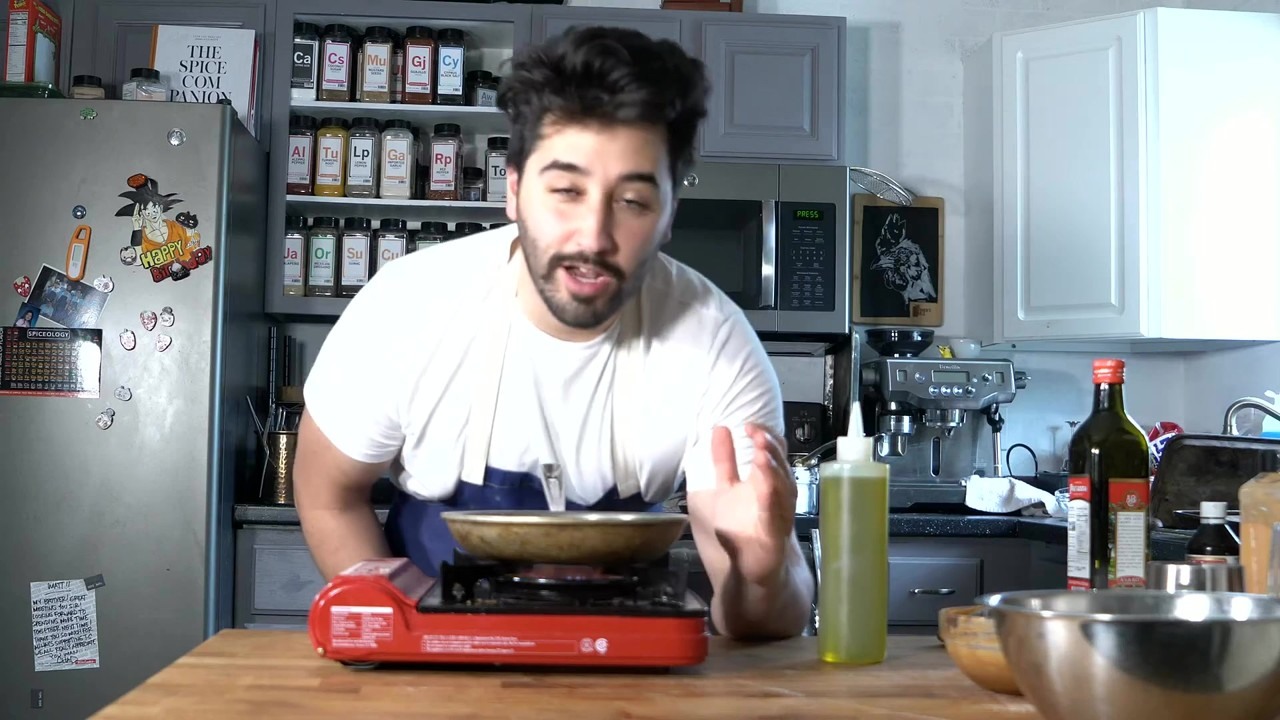 Matt makes beet hummus with raspberry chipotle