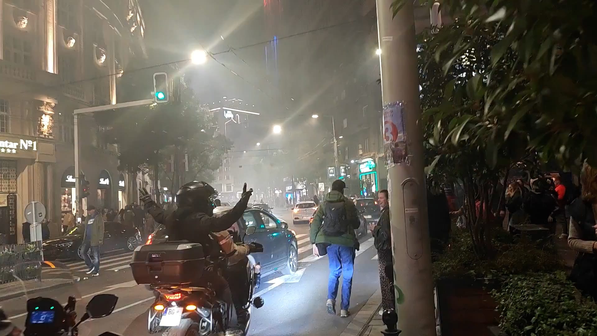 Crowds celebrate in Belgrade after Vucic concedes election defeat