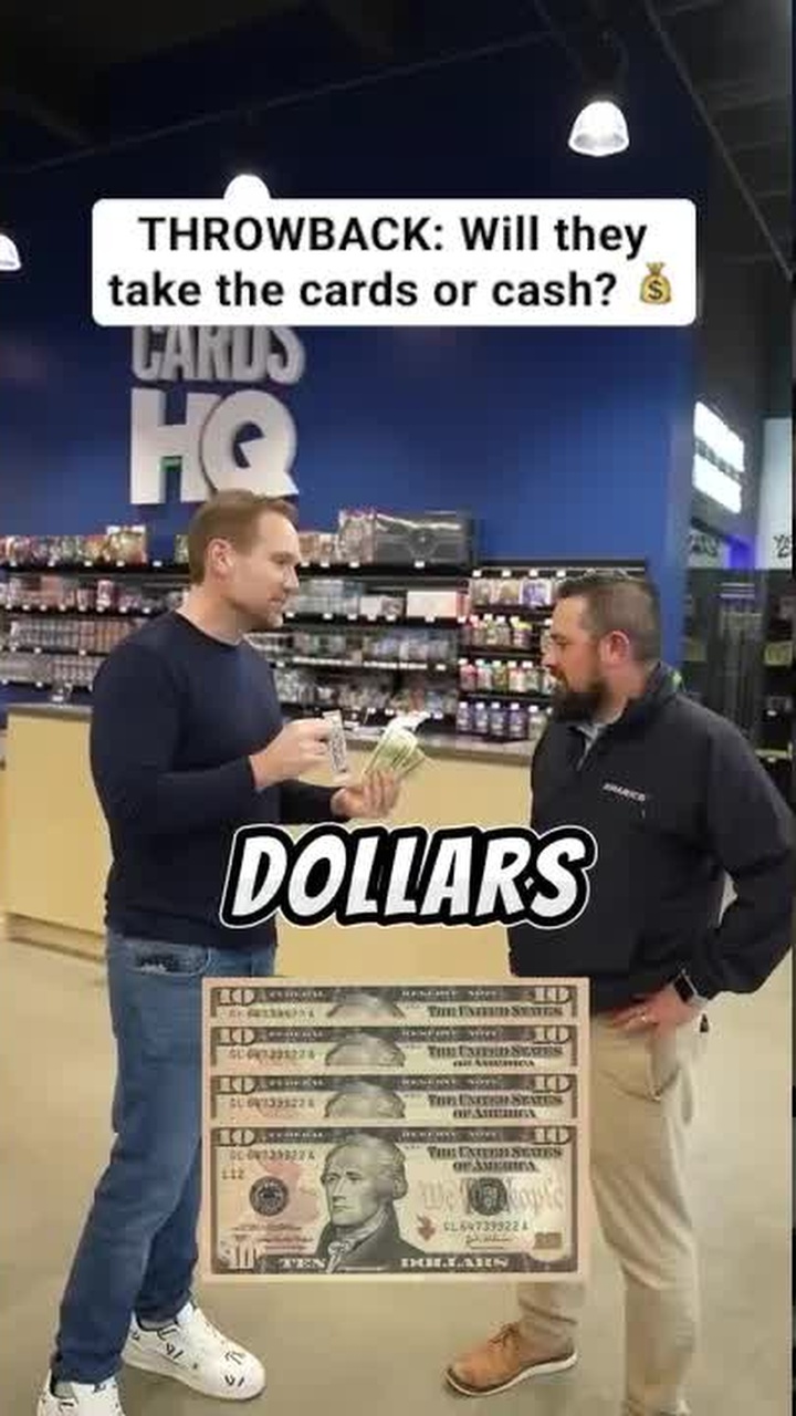 Are they taking the CARDS or the CASH? (THROWBACK)
