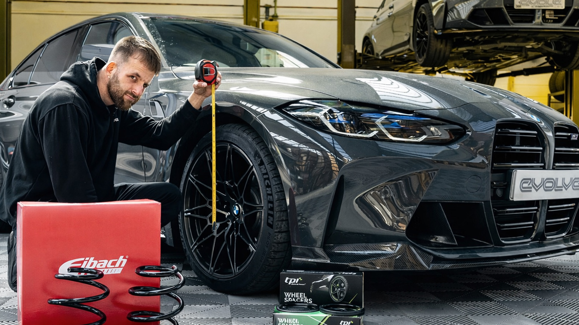 BMW M3 and M4 Eibach front spring kit and wheel spacers