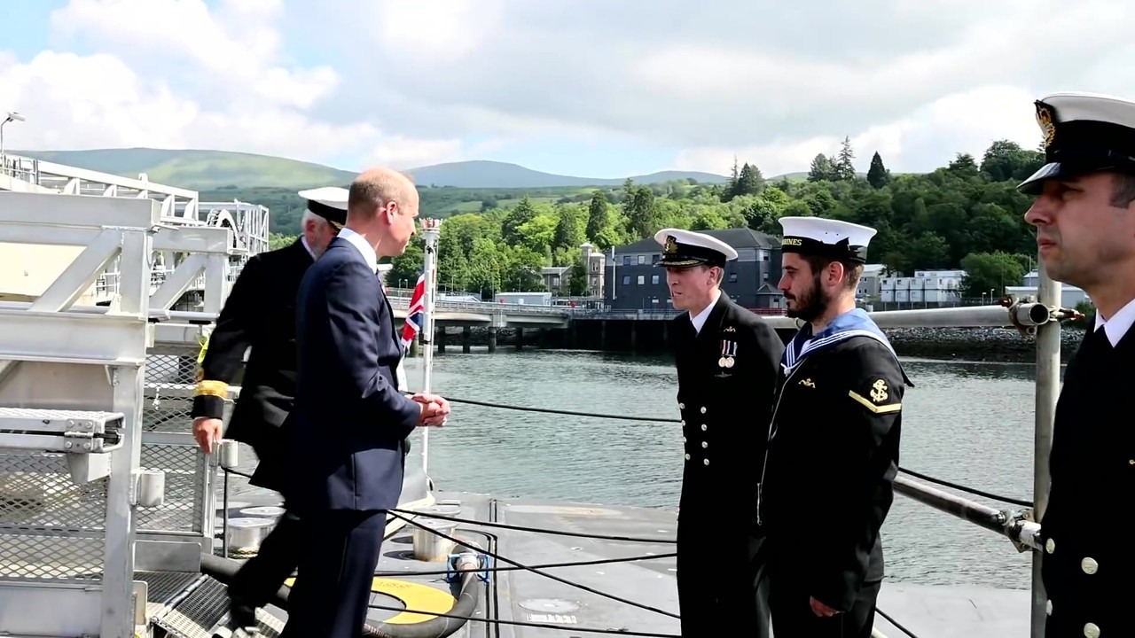 Prince William opens Faslane submarine training facility