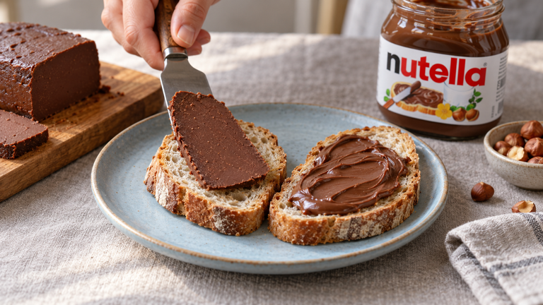 Before Nutella came in a jar, it was sliced like bread