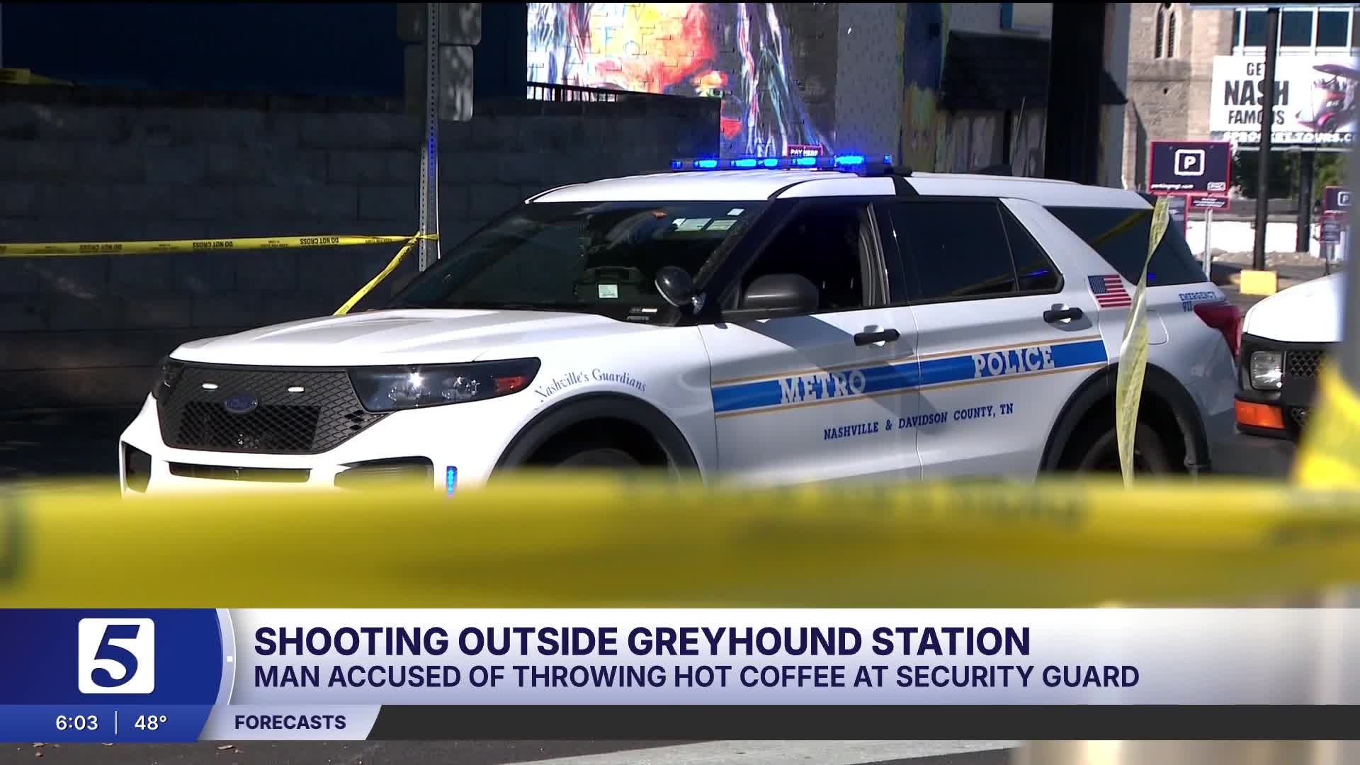 Security guard shoots man outside Greyhound bus station in Nashville