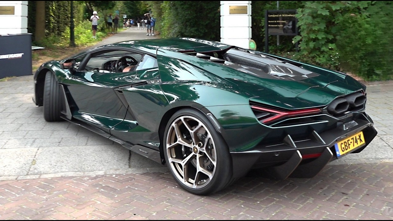 These supercars pull up one after another at the gathering