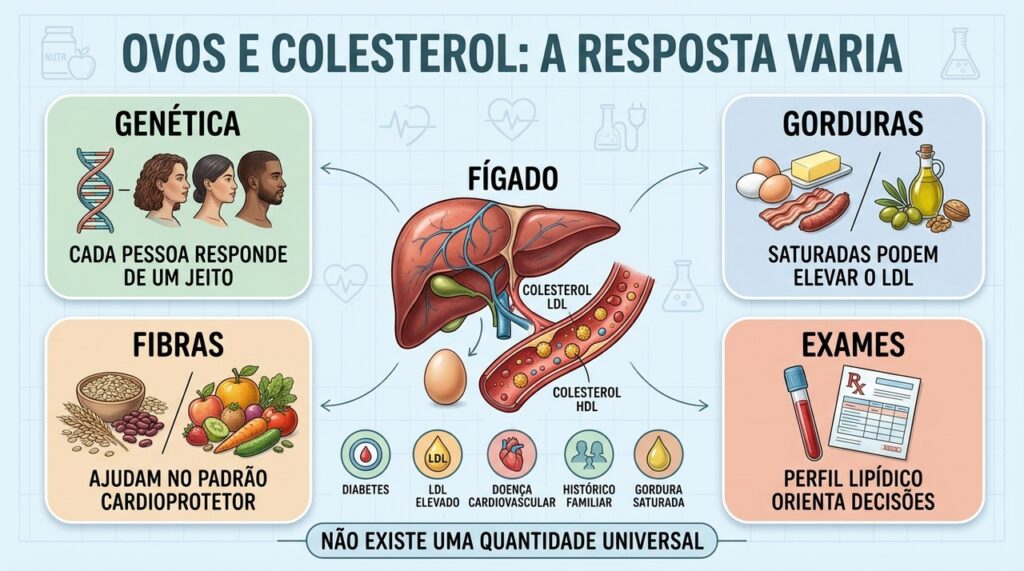 Comer ovos todos os dias pode afetar o colesterol de formas diferentes