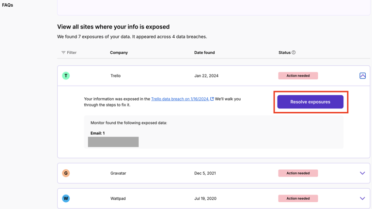 Mozilla Monitor data removal service review
