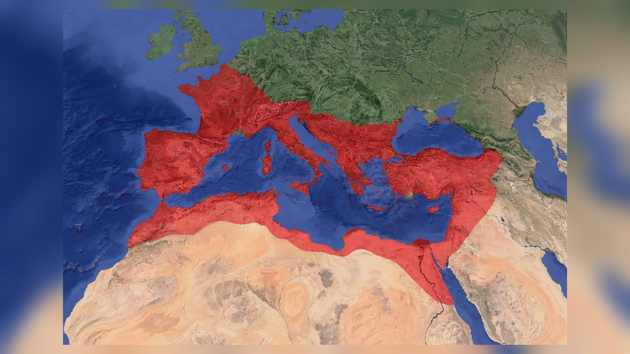 Google Earth maps Ancient Rome with unit placements