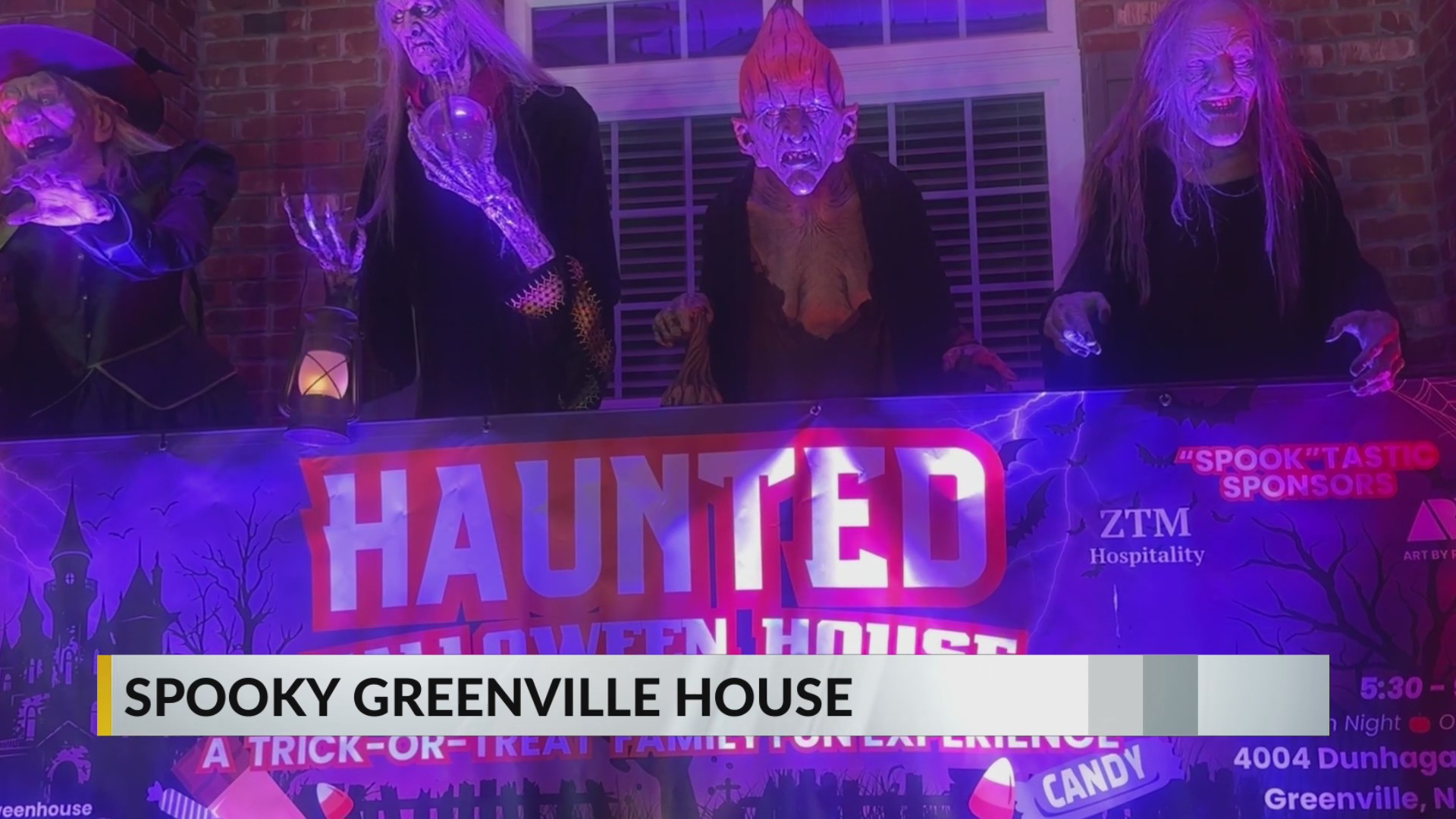 Greenville home hosts spooky yard displays
