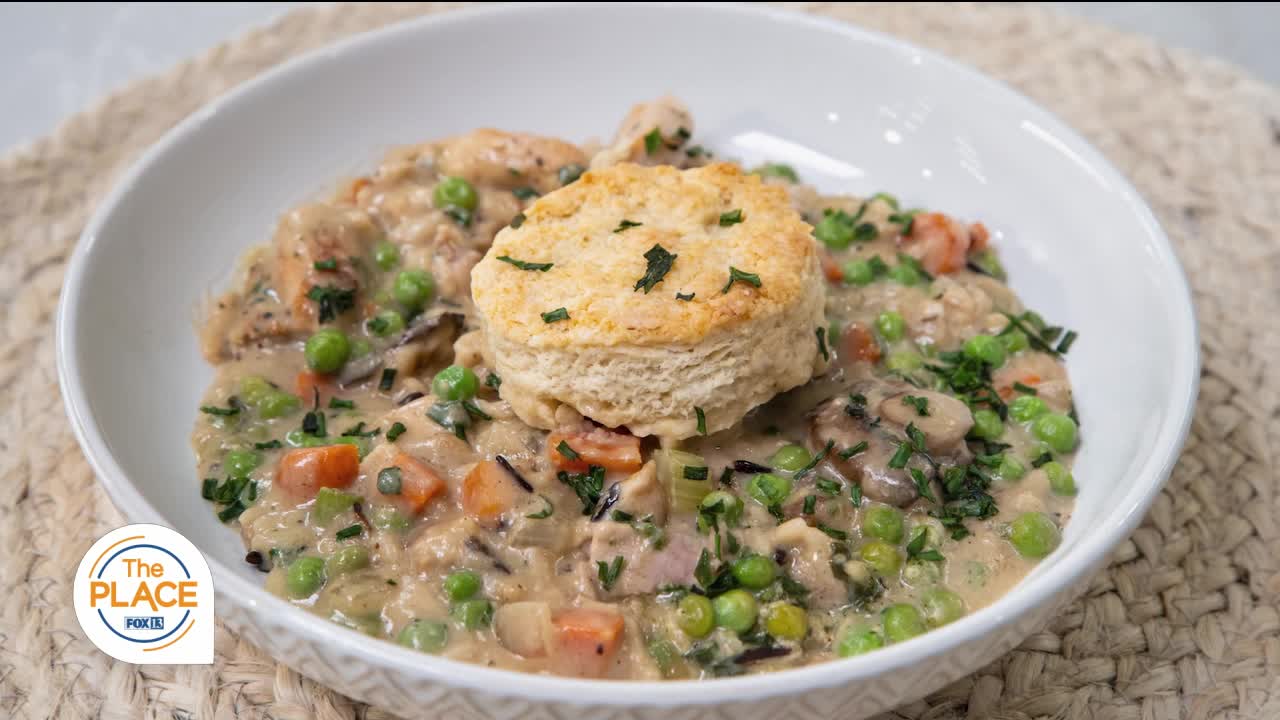 Make chicken & wild rice pot pie with Chef Jeff