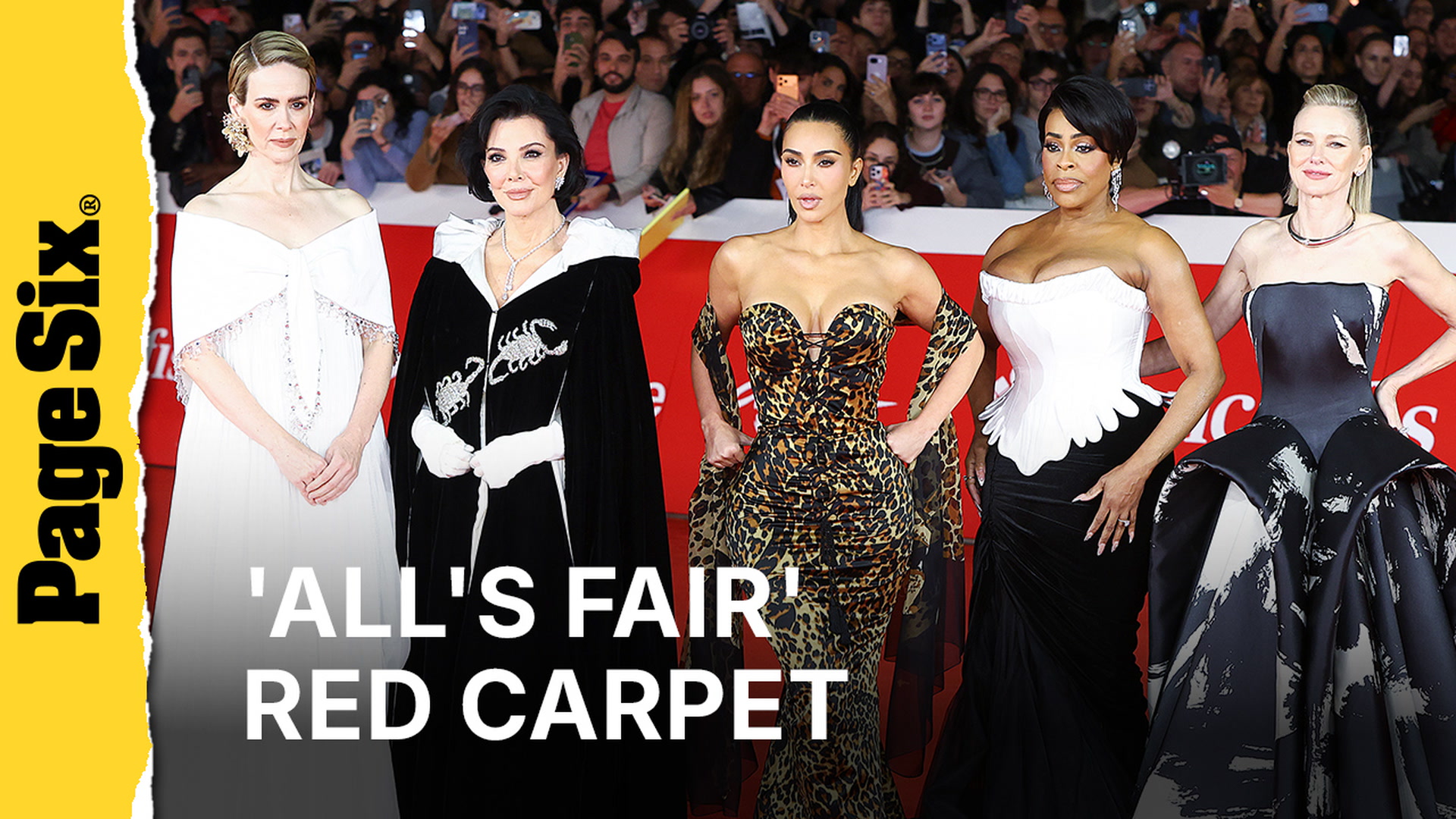 'All's Fair' premiere red carpet at Rome Film Festival 2026: Kim ...
