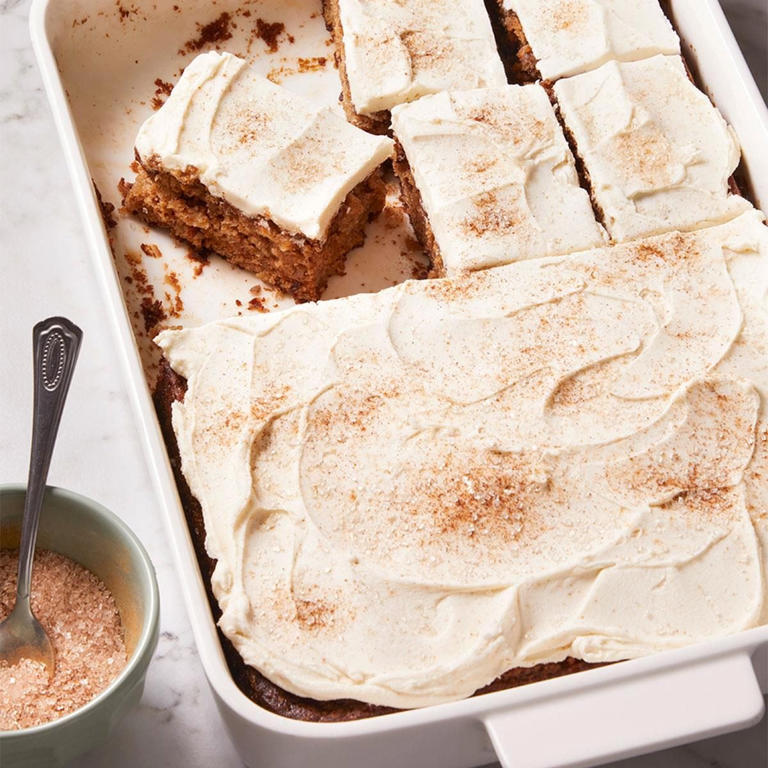 Apple butter snack cake