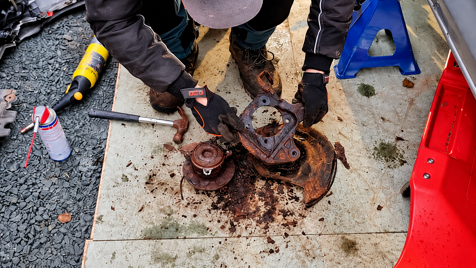 We tried saving our rusted Opel Astra, but the repair costs kept growing