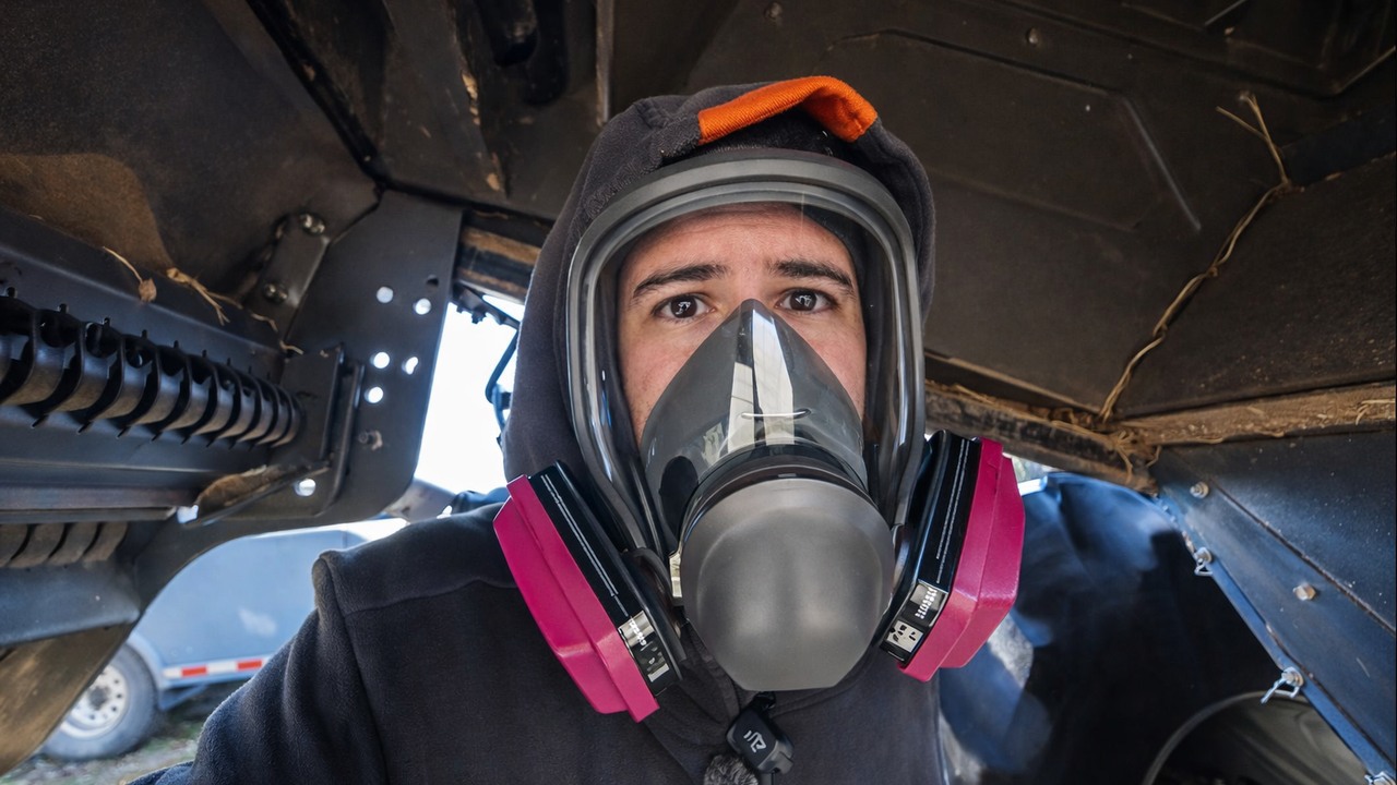 The combine cleanup this farmer dreads — working underneath means the ...