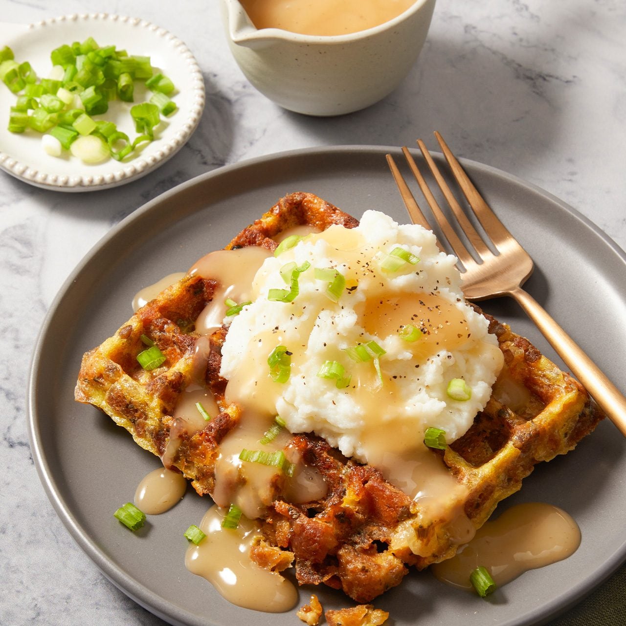 Stuffing waffles