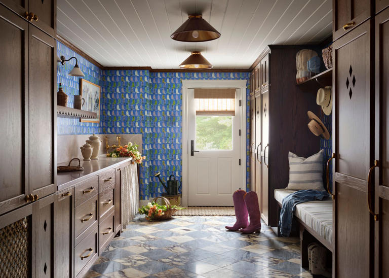 Vegetable wallpaper and animal-clad handmade tiles add playful charm to ...
