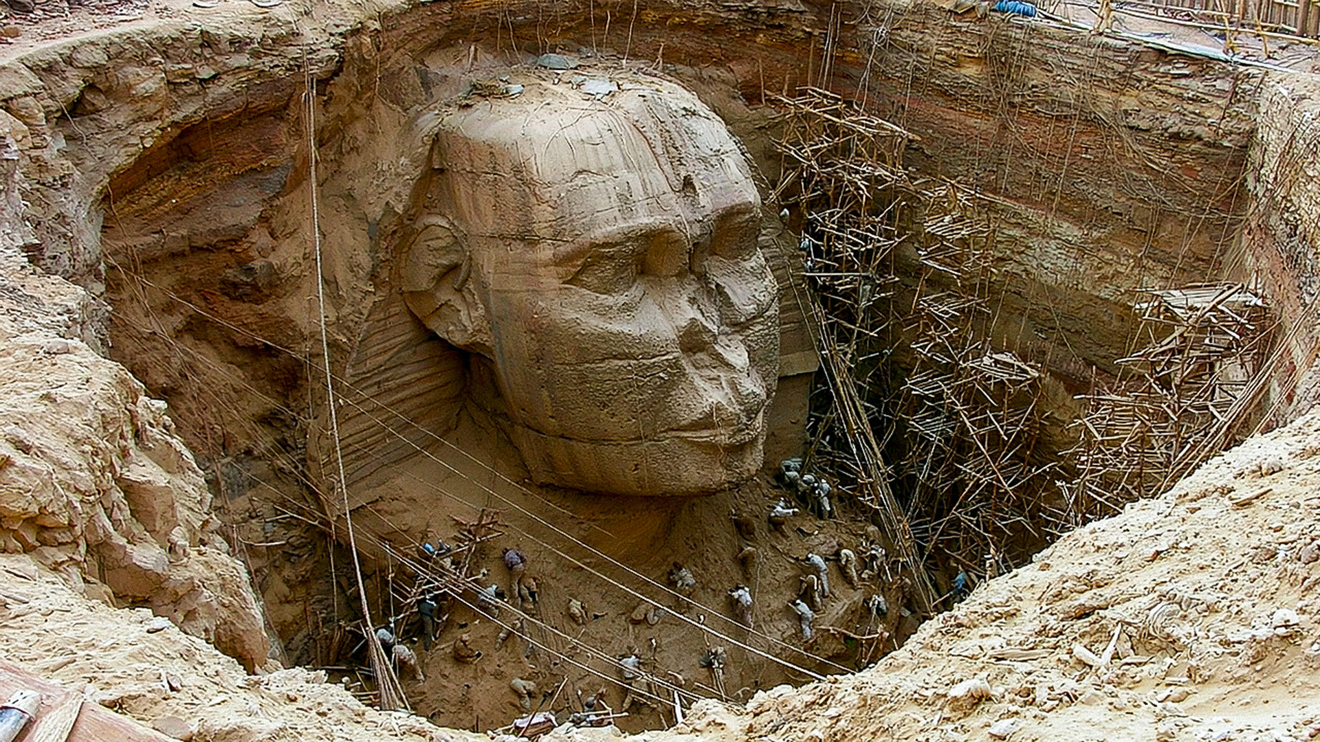 New scans suggest a second sphinx beneath the pyramids