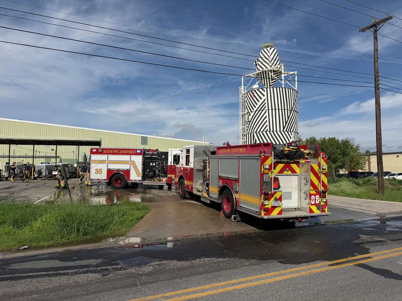 Crews on scene of South Austin warehouse fire with hazardous materials ...