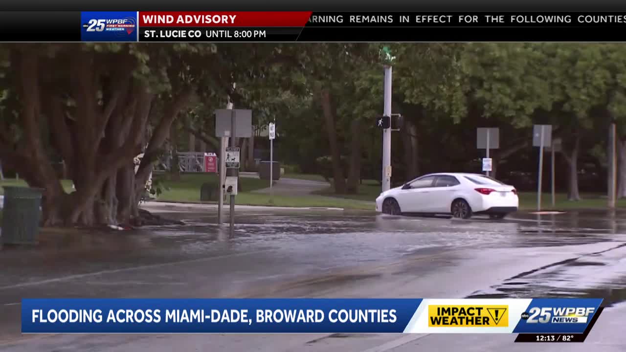 Flooding across Miami-Dade and Broward counties